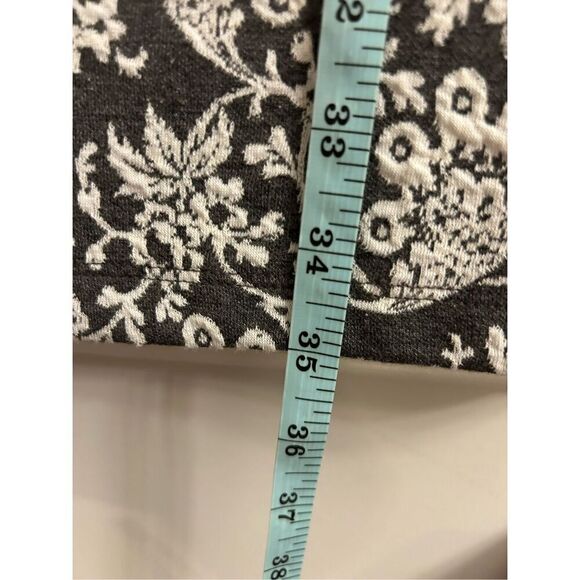 NWT Loft damask print knitted dress S Gray - Picture 8 of 8